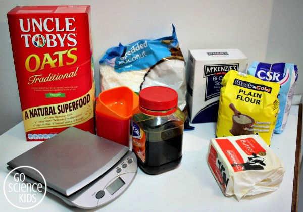 Anzac Biscuit Ingredients