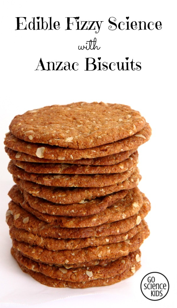 Edible Fizzy Science with Anzac Biscuits - fun and yum for toddlers and up