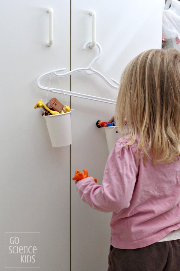 DIY balance scales for preschoolers