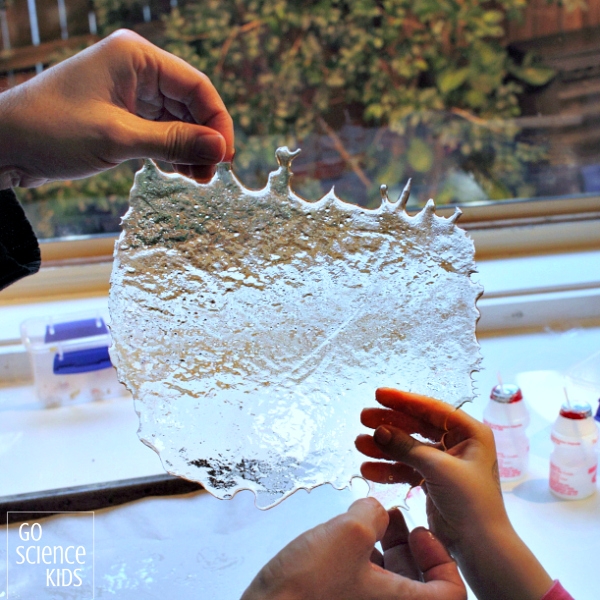 Homemade edible sugar glass