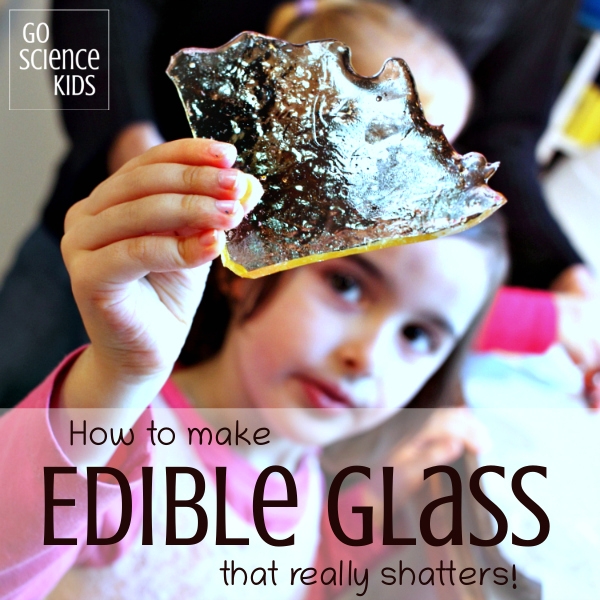 How to make edible glass that really shatters - fun kitchen science for kids