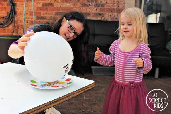 Playful science growing static electricity beards