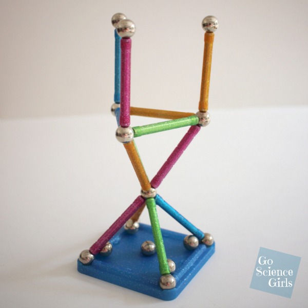 Geomag glitter construction toy