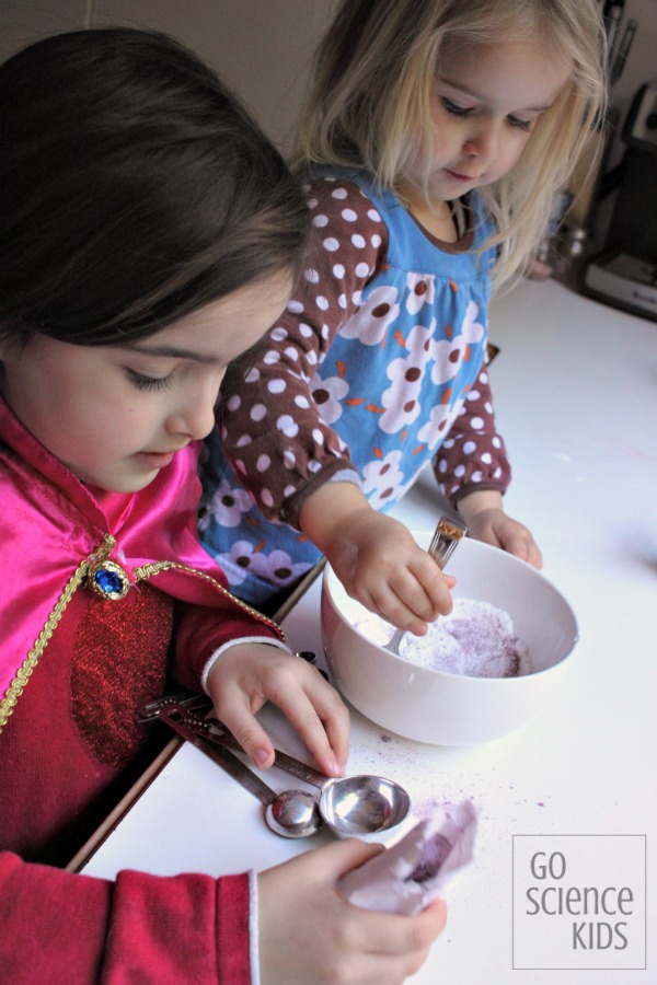 Kids making sherbet