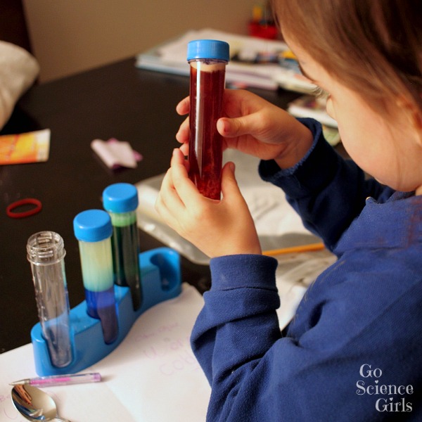 Test tube play with Science Magic kit