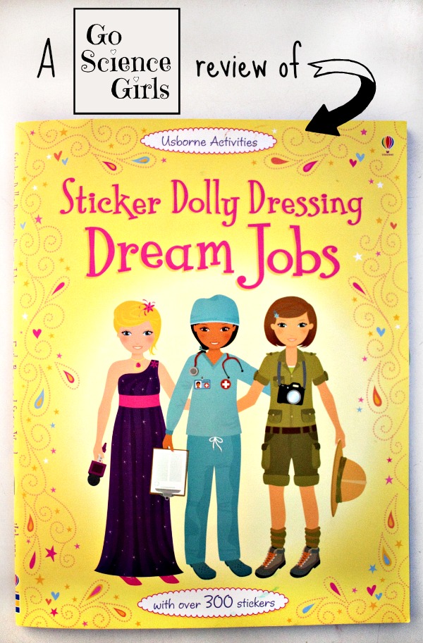 A Go Science Kids review of Dream Jobs, Sticker Dolly Dressing Osborne Activities book (with loads of positive female career inspiration!)