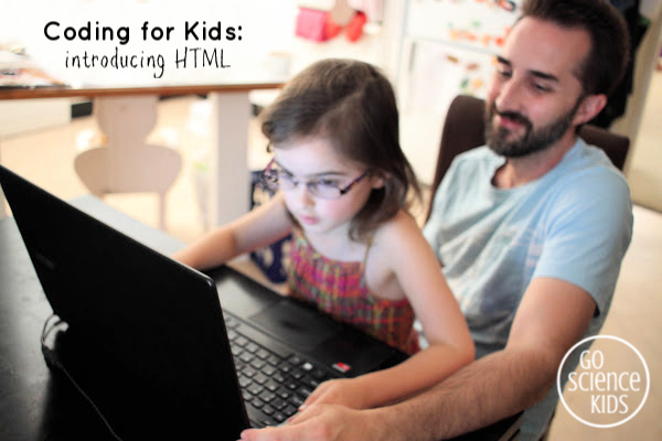 Coding an html virtual journal for kids