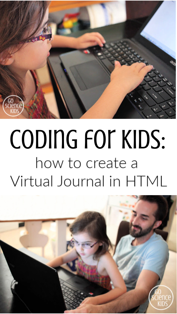 Coding for Kids how to create a virtual journal in html