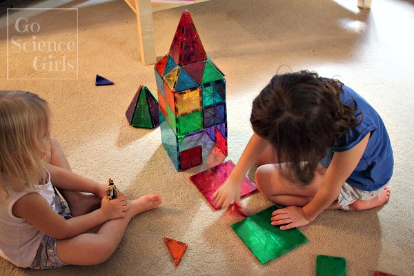 Constructing towers with Magnatiles
