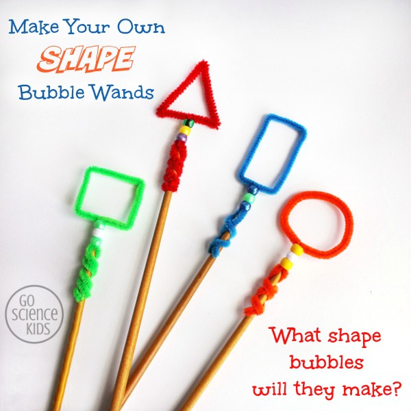 Make your own shape bubble wands - what shape bubbles will they make
