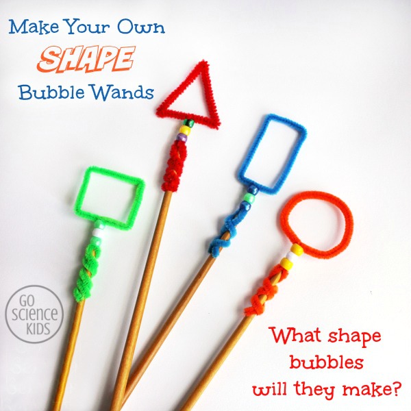 Make your own shape bubble wands - what shape bubbles will they make