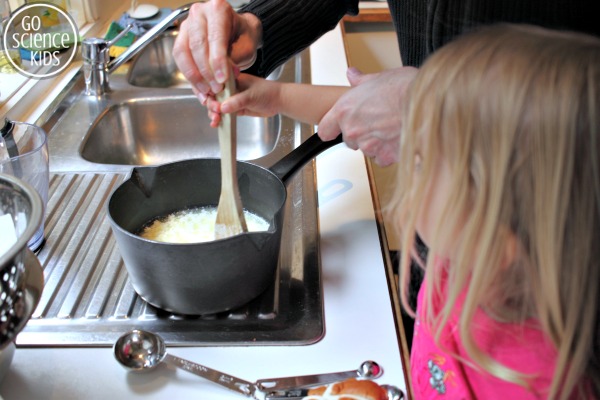 Stirring in the vinegar