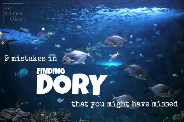9 mistakes in Finding Dory that you might have missed - fun marine biology information for kids who have watched the movie and are interested to learn more.