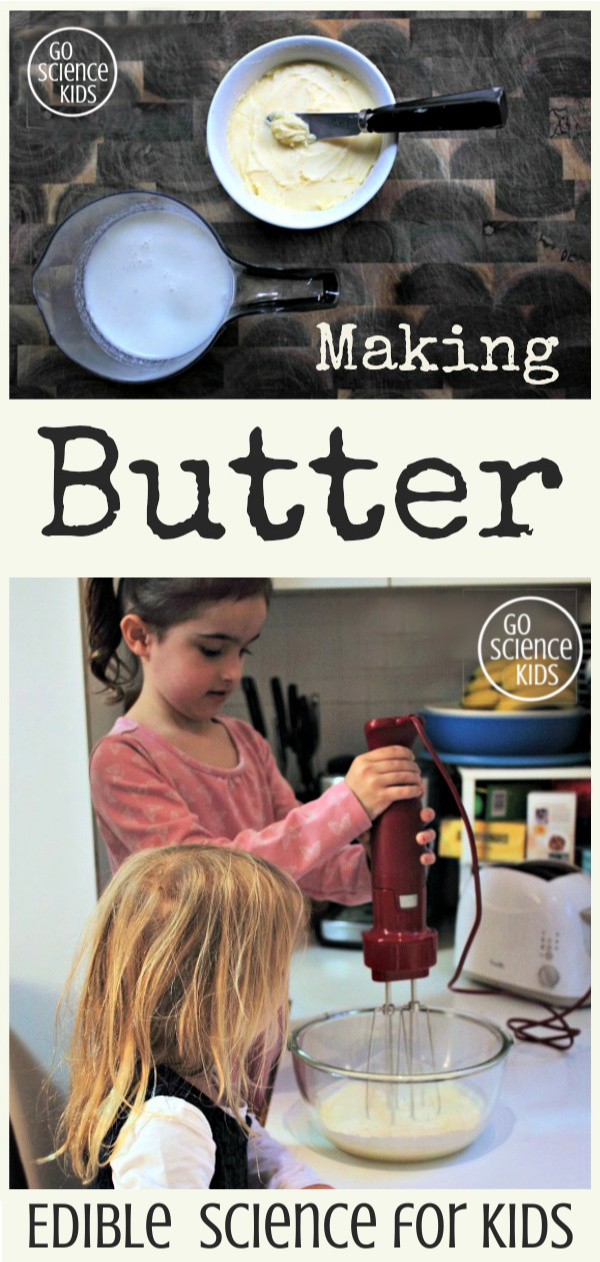 Making butter - edible science for kids