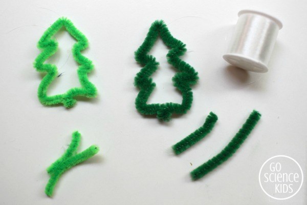 How to make pipe cleaner Christmas tree ornaments