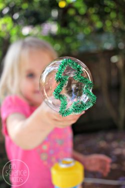 Make a Christmas tree shaped bubble wand