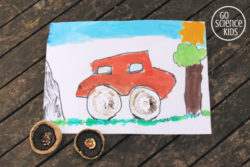 Incorporating mushroom spore prints in kids art