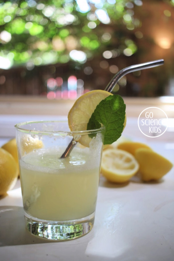 glass of homemade lemonade