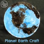 Planet Earth Craft for Kids - fun earth day activity for preschoolers