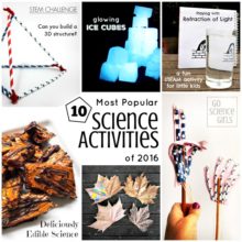 10 most popular science activities of 2016 on Go Science Kids